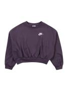 Nike Sportswear Sweatshirt 'CLUB FLC'  brombær / hvid