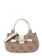 GUESS Håndtaske 'NOLANA'  beige / hvid