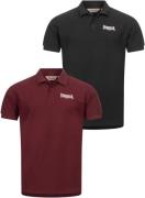 LONSDALE Bluser & t-shirts  vinrød / sort / hvid