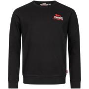 LONSDALE Sweatshirt ' LYMPSTONE '  rød / sort / hvid