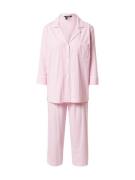 Lauren Ralph Lauren Pyjamas  lys pink / hvid