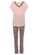 LASCANA Pyjamas  pink / sort