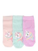 Lindex Sokker  mint / pink / pastelpink / hvid