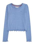 TOMMY HILFIGER Bluser & t-shirts 'SLUB KNIT TOP LS'  blå