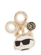 Karl Lagerfeld Nøglering 'IKON CHOUPETTE'  creme / mørkebeige / guld /...