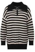 Ulla Popken Pullover  sort / hvid