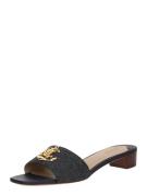 Lauren Ralph Lauren Pantoletter 'FAY'  navy / guld / hvid