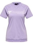 Hummel Funktionsbluse 'Noni 2.0'  lyselilla / hvid