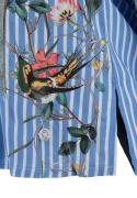 Key Largo Bluse 'Bird'  blå / smaragd / melon / hvid