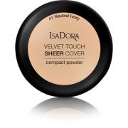 IsaDora Velvet Touch Sheer Cover Compact Powder  41 Neutral Ivory