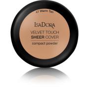 IsaDora Velvet Touch Sheer Cover Compact Powder  47 Warm Tan