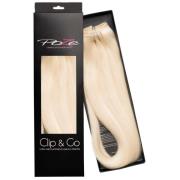 Poze Hairextensions Poze Clip&Go Löshår Äkta 1001 Platinum+ 7 del