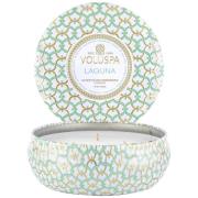 Voluspa Laguna Maison Blanc 3-Wick in Decorative Tin 40h