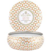 Voluspa Italian Bellini Maison Blanc 3-Wick in Decorative Tin 40h