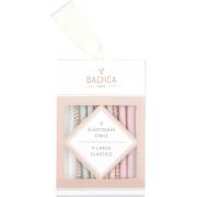 BACHCA Large elastics x9 pastel-colored and lurex