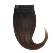 Rapunzel of Sweden Clip-on set 3 pieces 50 cm Deep Brown ColorMel