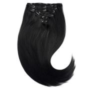 Rapunzel Clip-on set 7 pieces 50 cm 1.0 Black