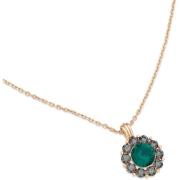 Lily and Rose Sofia necklace   Emerald / Black diamond