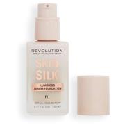 Makeup Revolution Skin Silk Serum Foundation F1