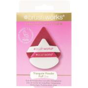 Brushworks Limited Edition Triangular Powder Puff Duo