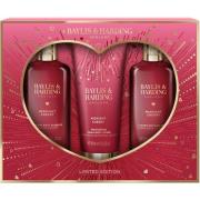 Baylis & Harding Midnight Cherry Luxury Body Trio Gift Set