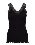 Organic Top W/ Lace Rosemunde Black