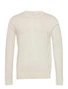 Merino Knit O-Neck Lindbergh White