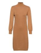 Mersin Highneck Knit Dress Minus Brown