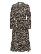 Rosie Zebra Dress Notes Du Nord Black