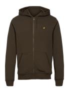 Zip Through Hoodie Lyle & Scott Khaki