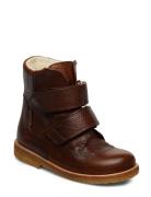 Boots - Flat - With Velcro ANGULUS Brown
