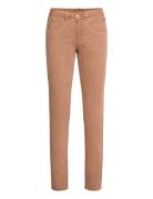 Cr Lotte Printed Twill Pant Cream Brown