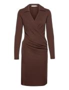 Vedaiw Collar Dress InWear Brown