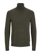 Jjeemil Knit Roll Neck Noos Jack & J S Khaki