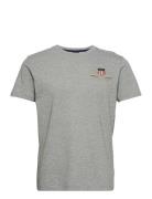 Archive Shield Emb Ss T-Shirt GANT Grey