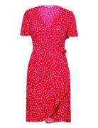 Onlolivia S/S Wrap Dress Wvn Noos ONLY Red
