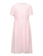 Recycled Polyester Dress Ss Rosemunde Kids Pink
