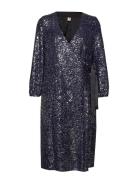 Sequins Everlee Dress Becksöndergaard Blue