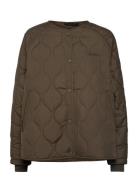 W. Mid Length Quilted Jacket Svea Green