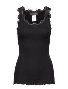 Rwbabette Sl U-Neck Long Lace Top Rosemunde Black