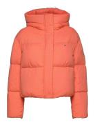 Nylon Down Puffer Jacket Tommy Hilfiger Orange