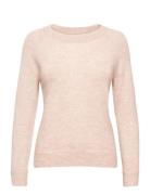 Slflulu Ls Knit O-Neck Noos Selected Femme Pink