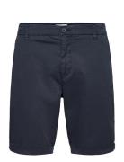 Chuck Regular Chino Poplin Shorts - Knowledge Cotton Apparel Navy