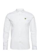 Ls Slim Fit Poplin Shirt Lyle & Scott White