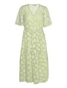 Caisa Wrap Dress A-View Green
