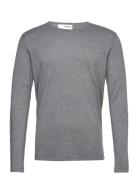 Slhrome Ls Knit Crew Neck Selected Homme Grey