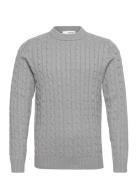 Slhryan Structure Crew Neck Selected Homme Grey