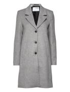 Slfmette Wool Coat B Selected Femme Grey