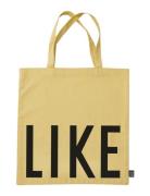 Favourite Tote Bag Design Letters Yellow