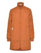 Nokka W Long Quilted Jacket Weather Report Orange